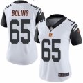 Women's Nike Cincinnati Bengals #65 Clint Boling Limited White Rush NFL Jersey