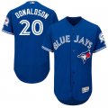 2016 Men Toronto Blue Jays #20 Josh Donaldson Blue 40th Anniversary Flexbase Authentic Collection Player Jersey