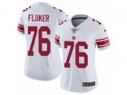 Women Nike New York Giants #76 D.J. Fluker Vapor Untouchable Limited White NFL Jersey