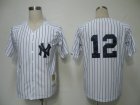 MLB New York Yankees #12 m&n White