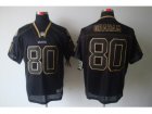 Nike NFL New Orleans Saints #80 Jimmy Graham black jerseys[Elite lights out]