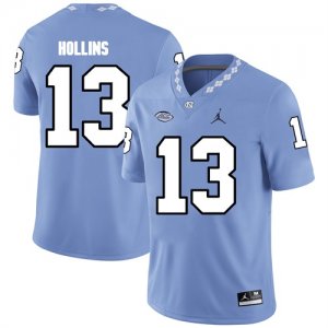 North Carolina Tar Heels 13 Mack Hollins Blue College Football Jersey