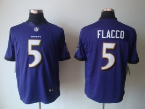 Nike NFL Baltimore Ravens #5 Joe Flacco Purple Jerseys(Limited)