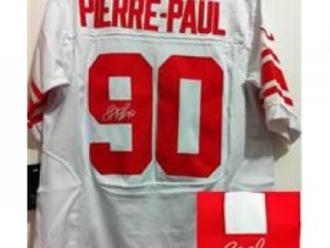 Nike NFL New York Giants #90 Jason Pierre-Paul white Jerseys(Signed Elite)
