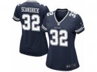 Women Nike Dallas Cowboys #32 Orlando Scandrick Game Navy Blue Team Color NFL Jersey