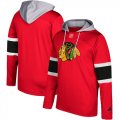 Mens Chicago Blackhawks Adidas Red Silver Jersey Pullover Hoodie