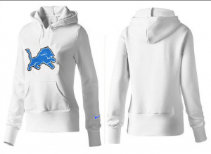 Women Detroit Lions Logo Pullover Hoodie-045