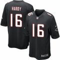 Mens Nike Atlanta Falcons #16 Justin Hardy Game Black Alternate NFL Jersey