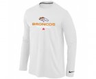 NIKE Denver Broncos Critical Victory Long Sleeve T-Shirt White