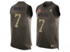 Mens Nike San Francisco 49ers #7 Matt Barkley Limited Green Salute to Service Tank Top NFL Jersey