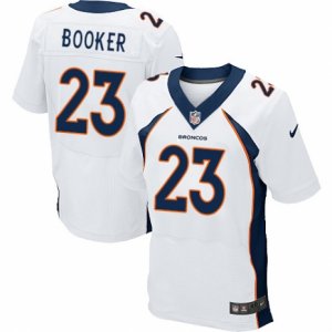 Mens Nike Denver Broncos #23 Devontae Booker Elite White NFL Jersey - å‰¯æœ¬