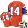Nike Denver Broncos #14 Cody Latimer Orange Throwback Super Bowl 50 Men Stitched NFL Elite Jersey