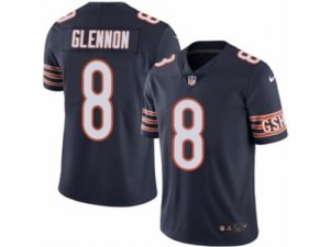 Mens Nike Chicago Bears #8 Mike Glennon Elite Navy Blue Rush NFL Jersey