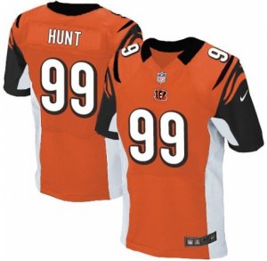 Men\'s Nike Cincinnati Bengals #99 Margus Hunt Elite Orange Alternate NFL Jersey