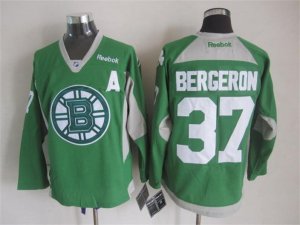 NHL Boston Bruins #37 Patrice Bergeron green jerseys