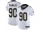 Women Nike New Orleans Saints #90 Nick Fairley Vapor Untouchable Limited White NFL Jersey