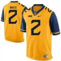 West Virginia Mountaineers #2 Ka'Raun White Gold College Football Jersey