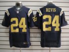 Nike NFL New York Jets #24 Darrelle Revis Dk.Blue Elite Jerseys