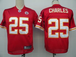 nfl knsas city chifs #25 jamaal charles red