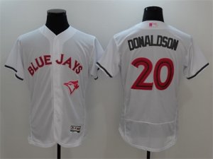 Blue Jays #20 Josh Donaldson White Mother\'s Day Flexbase Jersey