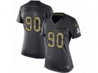 Women Nike Los Angeles Chargers #90 Ryan Carrethers Limited Black 2016 Salute to Service NFL Jersey