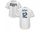 Youth Tampa Bay Rays #12 Wade Boggs White Cool Base Stitched MLB Jersey