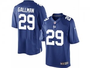 Mens Nike New York Giants #29 Wayne Gallman Limited Royal Blue Team Color NFL Jersey