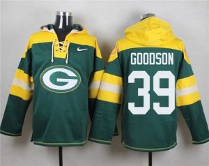 Nike Green Bay Packers #39 Demetri Goodson Green Player Pullover Hoodie