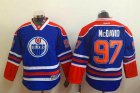 Youth NHL Edmonton Oilers #97 Connor McDavid blue Stitched jerseys