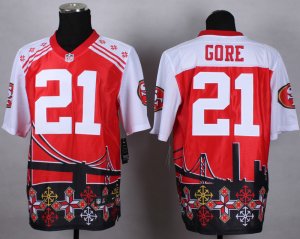 Nike San francisco 49ers #21 Frank Gore Jerseys(Style Noble Fashion Elite)