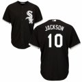 Men's Majestic Chicago White Sox #10 Austin Jackson Replica Black Alternate Home Cool Base MLB Jersey