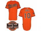 mlb Baltimore Orioles #10 Adam Jones Orange Cool Base[20th Anniversary Patch]