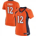 Women Nike Denver Broncos #12 Paxton Lynch Orange Team Color Stitched NFL New Limited Jersey