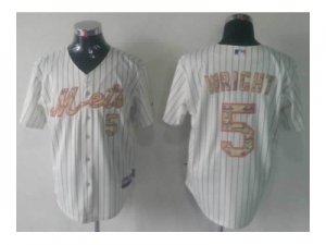 mlb jerseys new york mets #5 david wright white[number camo]