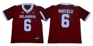 Oklahoma Sooners 6 Baker Mayfield Red 47 Game Winning Streak College Football Jersey