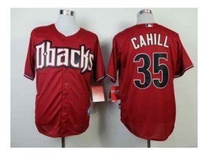 mlb jerseys arizona diamondbacks #35 cahill red