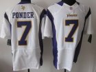 Nike NFL Minnesota Vikings #7 Christian Ponder White Elite Jerseys