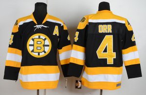 nhl boston bruins #4 orr black[A PATCH)