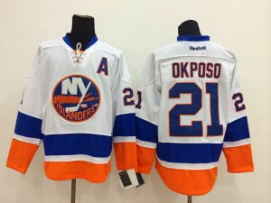 NHL New York Islanders #21 Kyle Okposo white-blue jerseys