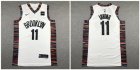 Nets #11 Kyrie Irving White City Edition Nike Authentic Jersey