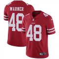 Nike 49ers #48 Fred Warner Red Vapor Untouchable Limited Jersey