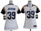 Nike Women St. Louis Rams #39 Steven Jackson White Jerseys