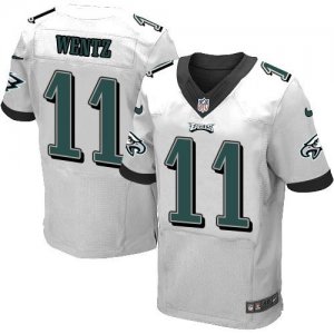 Nike Philadelphia Eagles #11 Carson Wentz White Men Stitched NFL New Elite Jersey