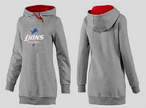 Women Detroit Lions Logo Pullover Hoodie-120