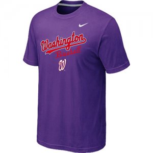 Nike MLB Washington Nationals 2014 Home Practice T-Shirt - Purple