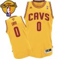 Men's Adidas Cleveland Cavaliers #0 Kevin Love Swingman Gold Alternate 2016 The Finals Patch NBA Jersey