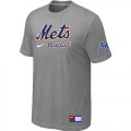 New York Mets L.Grey Nike Short Sleeve Practice T-Shirt