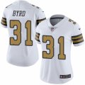 Women's Nike New Orleans Saints #31 Jairus Byrd Limited White Rush NFL Jersey