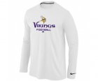 NIKE Minnesota Vikings Critical Victory Long Sleeve T-Shirt White