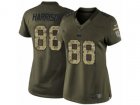 Women Nike Indianapolis Colts #88 Marvin Harrison Limited Green Salute to Service NFL Jersey